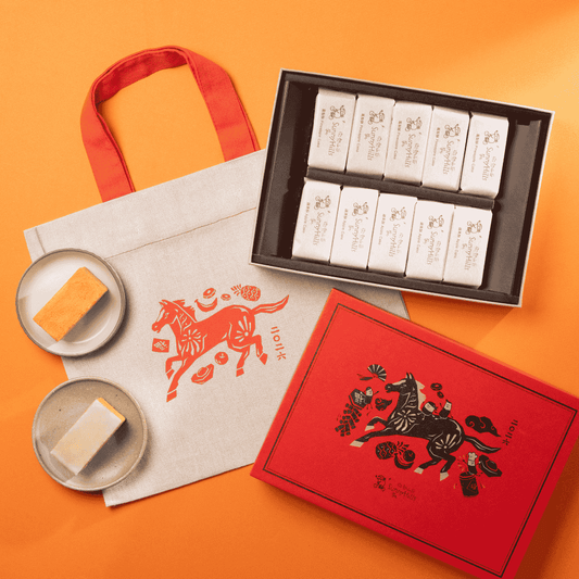 CNY2026 鳳梨酥+蘋果酥禮盒 各5個裝 【新年預購 - 保存期限：3月3日或之後】含馬年布袋