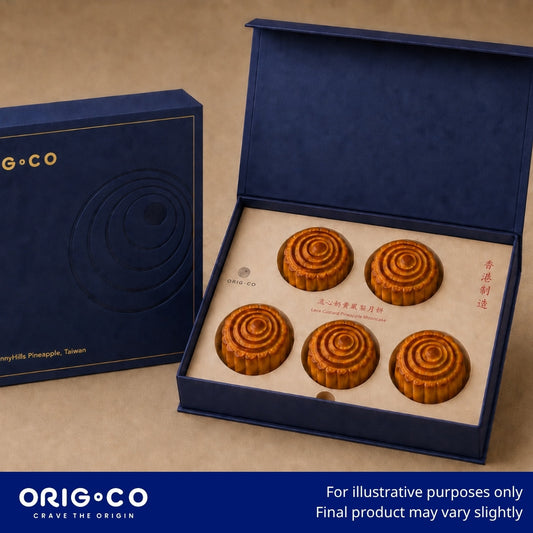 ORIG.CO - 流心奶黃鳳梨月餅5件裝禮盒
