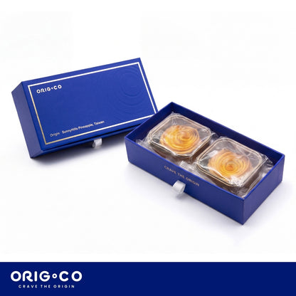ORIG.CO - 流心奶黃鳳梨月餅(2個裝) 採用微熱山丘鳳梨餡【預購 - 有效期限：10月30日】