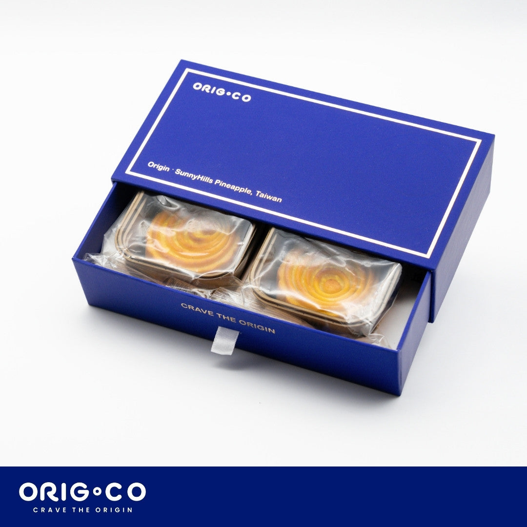ORIG.CO - 流心奶黃鳳梨月餅(2個裝) 採用微熱山丘鳳梨餡【預購 - 有效期限：10月30日】