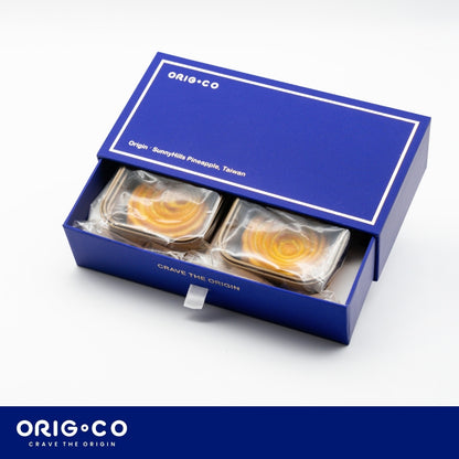 ORIG.CO - 流心奶黃鳳梨月餅(2個裝) 採用微熱山丘鳳梨餡【預購 - 有效期限：10月30日】